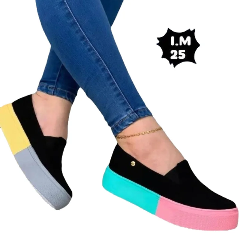 Women's Casual Slip on Shallow Sneakers 2023 Summer Fashion Light Platform Shoes Ladies Sport Shoes Female Foorwear Plus Size 43