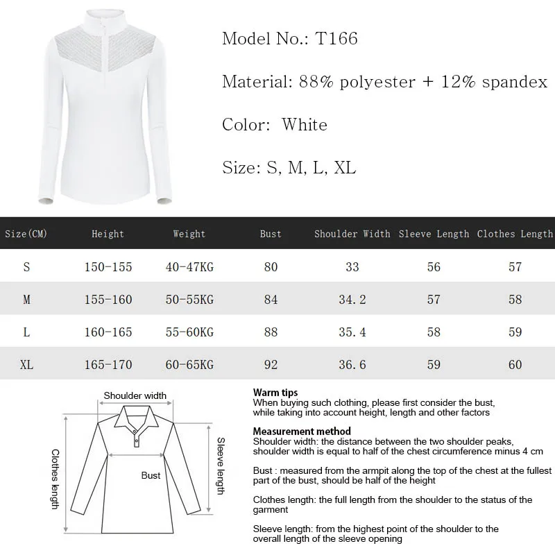 TTYGJ White Polyester Coat for Ladies Breathable Cooling Shirt Long Sleeve Lace Shirts Pleated Golf/Tennis Badminton Skirts Suit