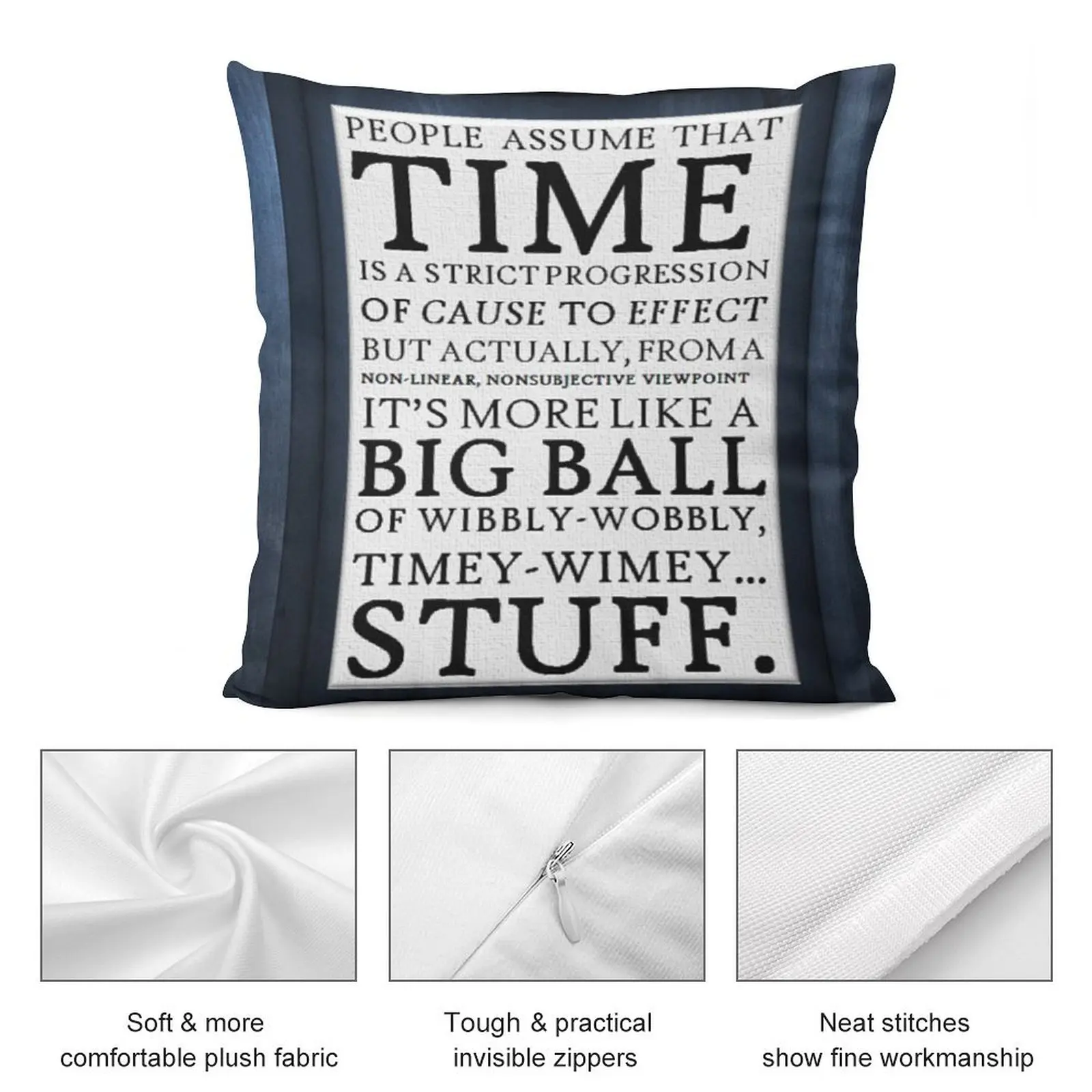 Wibbly-воблер Timey-Wimey .. Материал! Диванная подушка диванная роскошные диванные