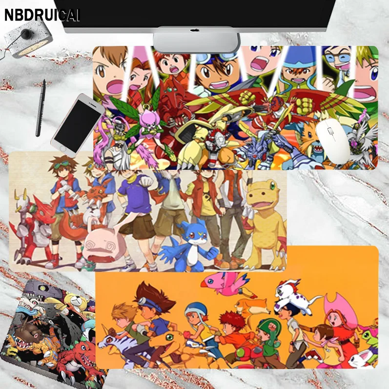 

Игровой скоростной коврик для мыши Digimon с аниме, Новые поступления, розничная продажа, маленький резиновый коврик для мыши, размер для больших игр CSGO, настольных ПК, ноутбуков