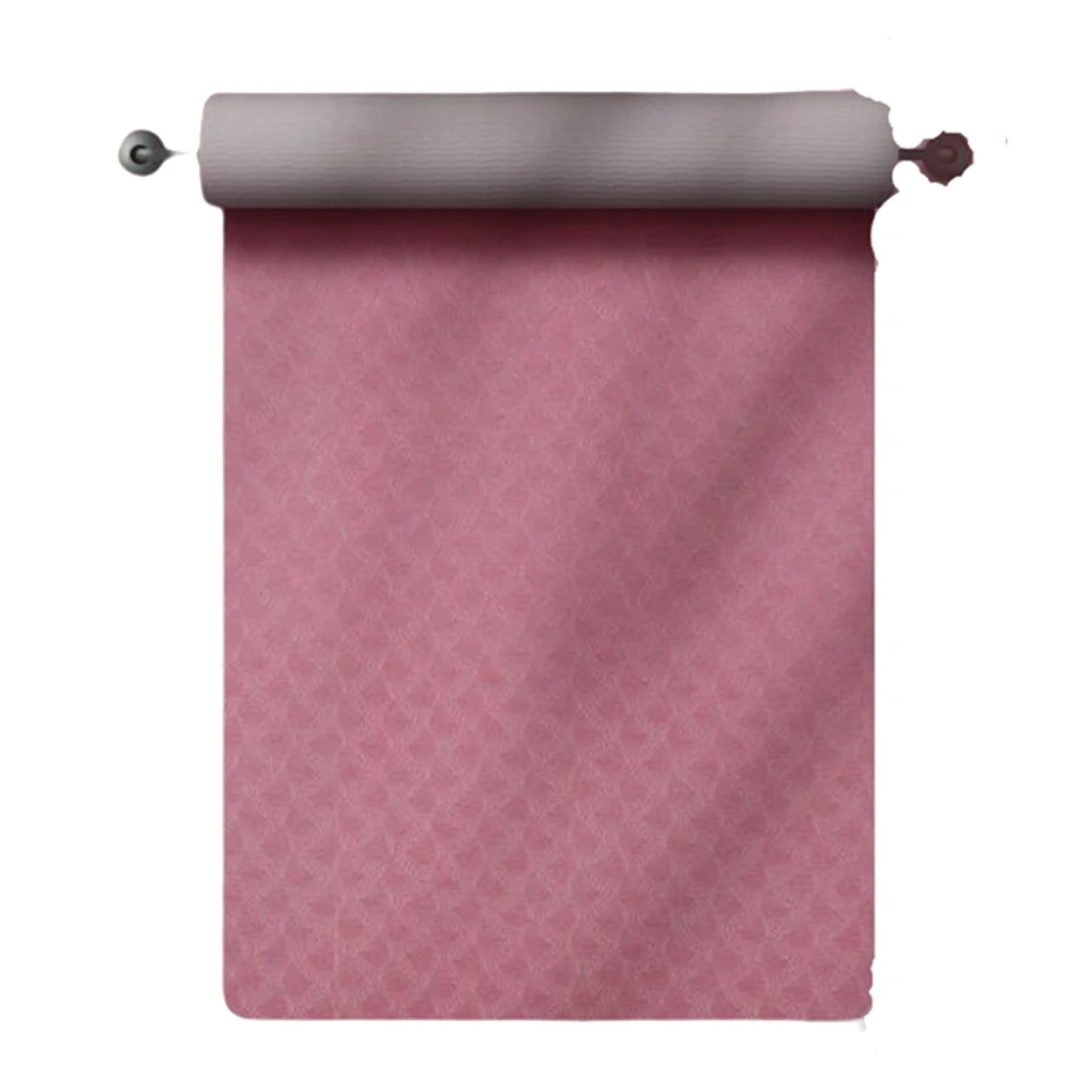 

Коврик для йоги, фитнеса, пилатеса, нескользящий чехол для гимнастики и бодибилдинга с ремешками для переноски для начинающих, для похудени...