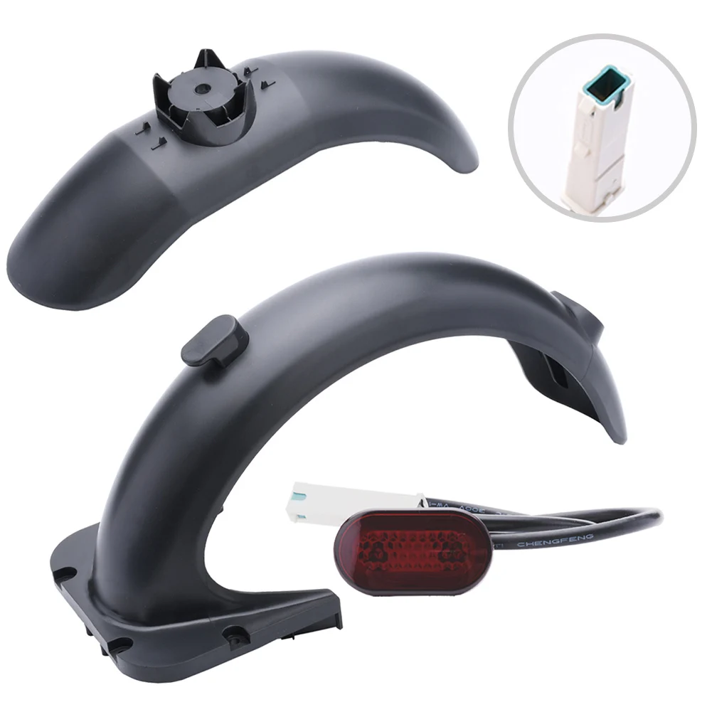 

Front Rear Fender With Taillight Kit For Ninebot MAX G30 Electric Scooter Front Rear Fender For Road Bike Mud Guard