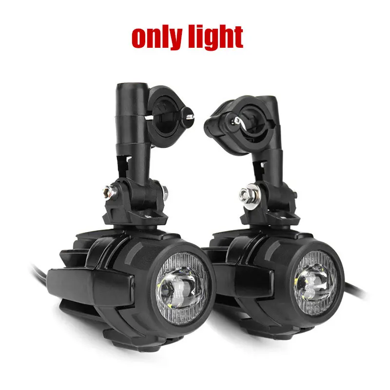 

2 шт. универсальные дополнительные фонари для мотоцикла, противотуманные фары, передние фары, противотуманные фары, светодиодные 4000 лм, 12 В, 100 Вт, водонепроницаемые