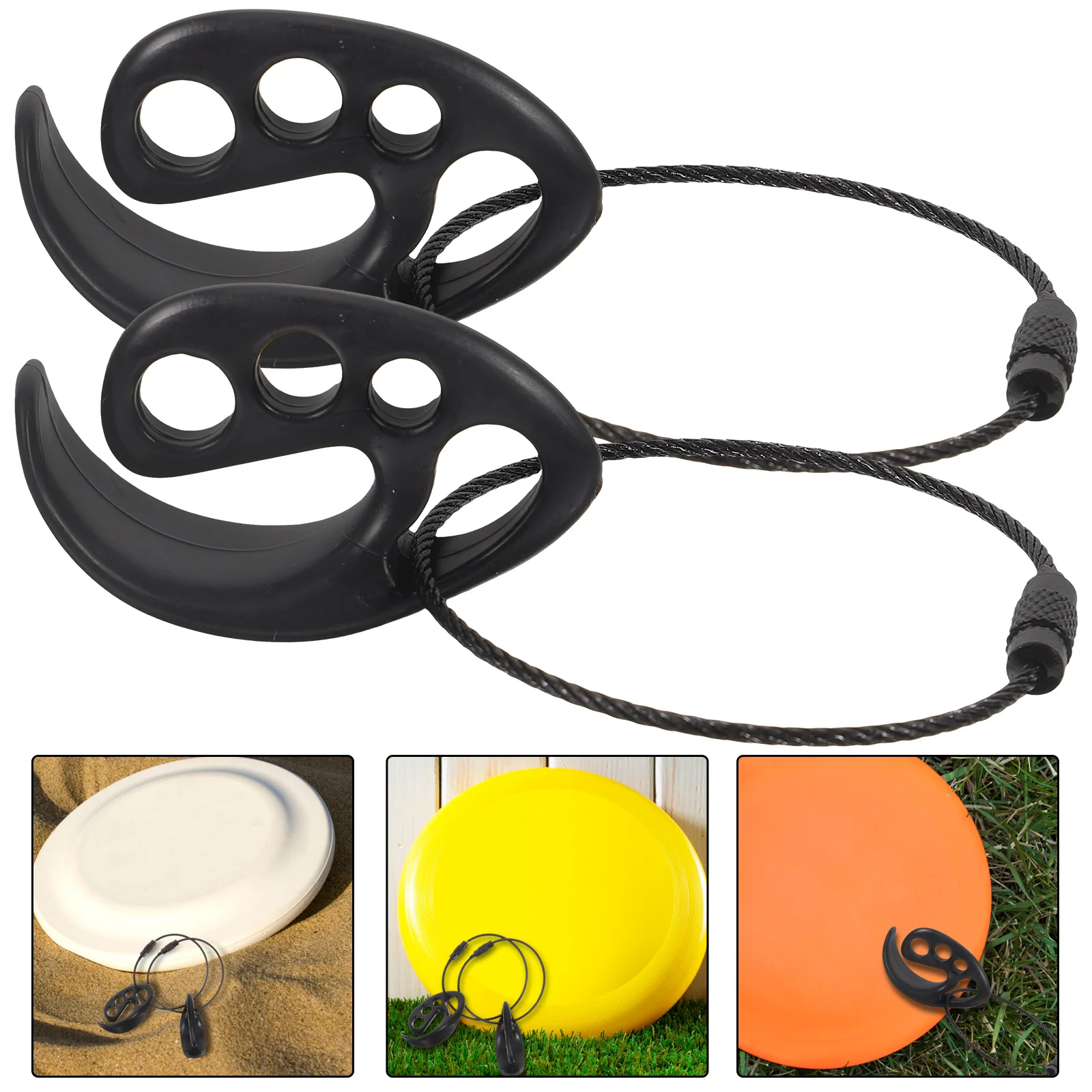 

2pcs Hanging Flying Disc Buckles Convenient Disc Carriers Hanging Flying Disc Clips