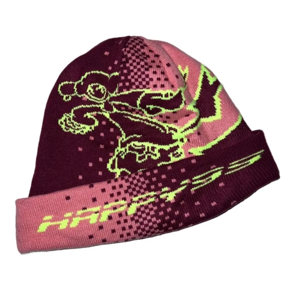 

2023 Y2K зимние Мультяшные ранние женские готические жаккардовые ветрозащитные теплые шапки мужские хип-хоп черепа вязаная уличная одежда