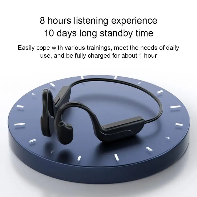 

Bluetooth-наушники с костной проводимостью, Беспроводные спортивные наушники с шумоподавлением 5.0