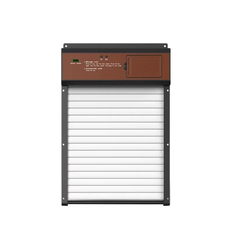 интеллектуальная куриная дверь с рольставней автоматическая курятника