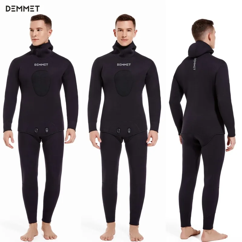 Костюм для дайвинга 7 мм мужской комплект из двух частей с разрезом и длинным