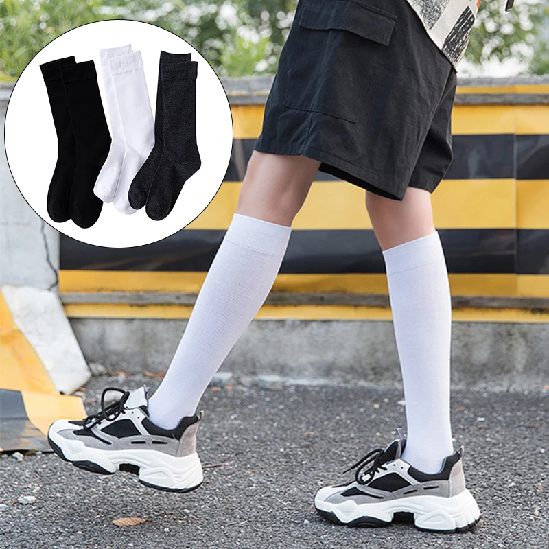 

Fashion Women Sexy High Stockings Lower Knee Ultra Thin Invisible Socks Thigh Opaque Warm Student Girls Uniforms Long Socks