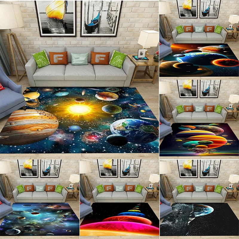 

Vast Universe Pattern Carpet Living Room Sofa Coffee Table Mat Advanced New Minimalist Modern Abstract Bedroom Full Pavement Rug
