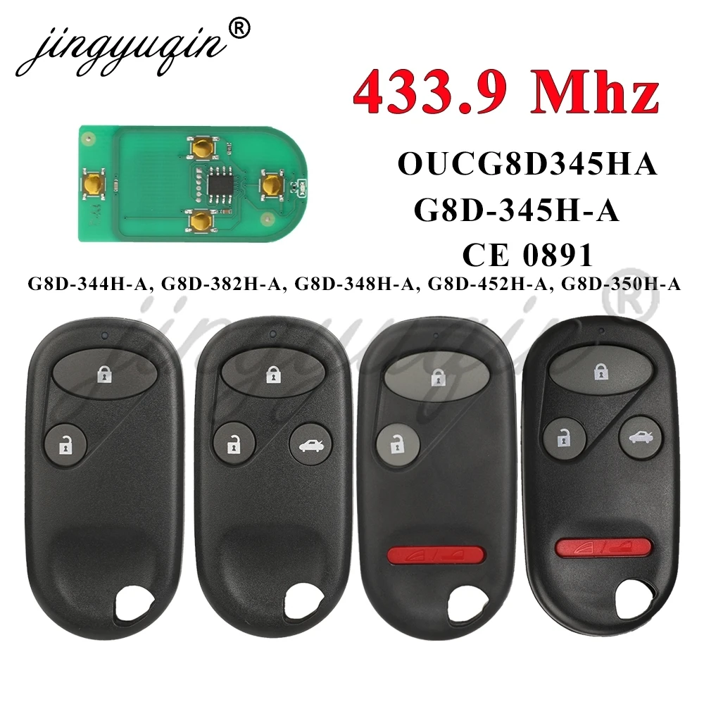 Jingyuqin G8d345ha Универсальный Автомобильный Дистанционный Брелок Совместимый С Honda