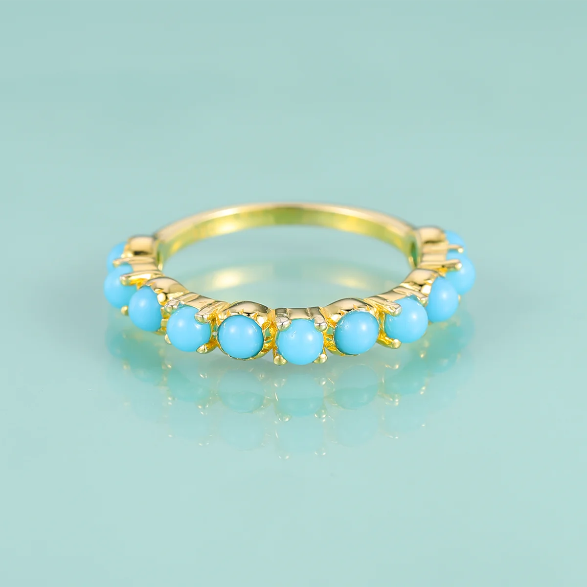 

Кольцо для женщин и девушек, с бирюзой
