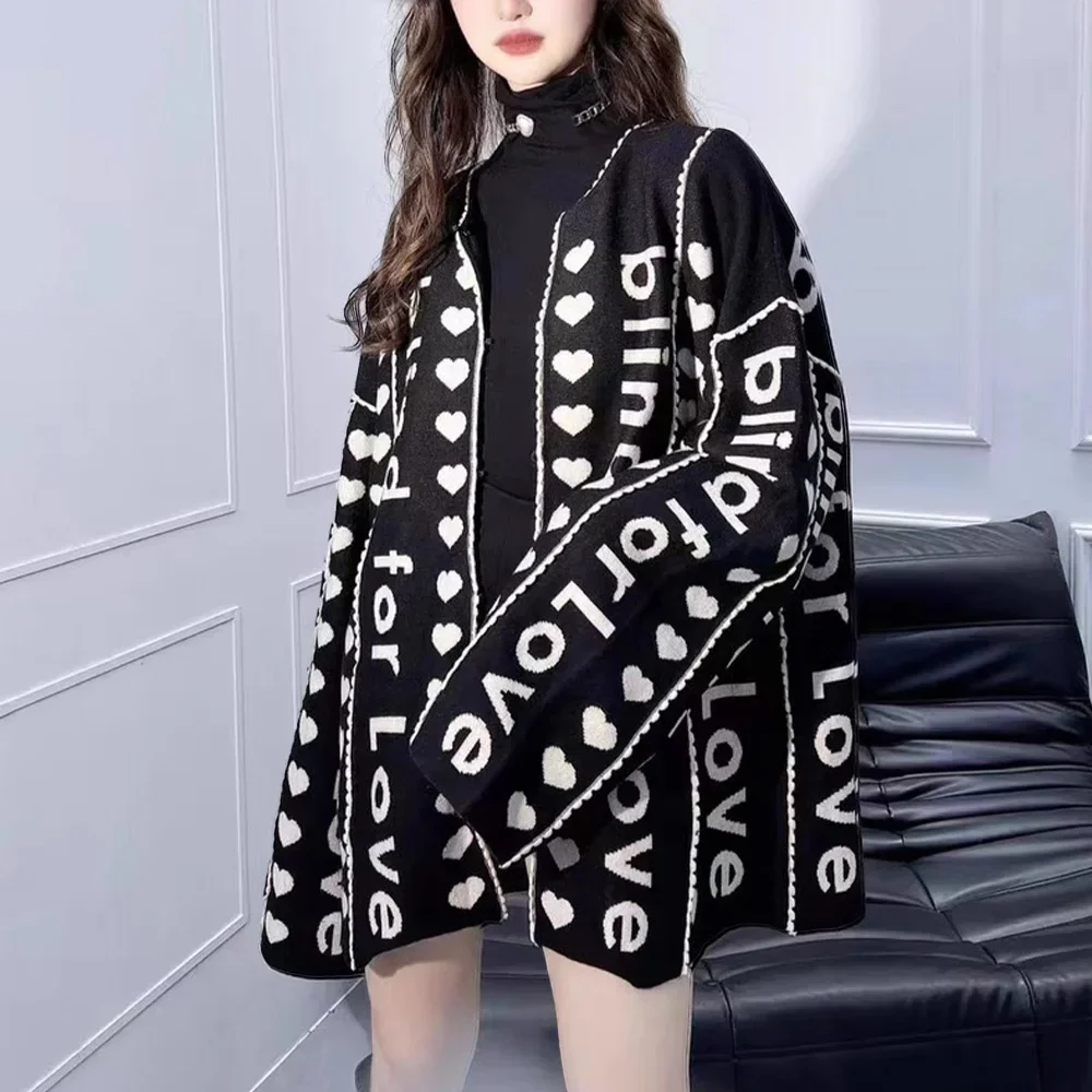 

Женский с круглым вырезом Свободный кардиган, пальто Ngvp # nigo6748