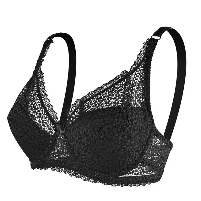 Kansmilley Plus Size Lace Bra for Women Crop Top Sexy Wired Bralette Ultra  Thin Underwear Push Up Bh Female Lingerie Brassiere - купить по выгодной  цене | AliExpress
