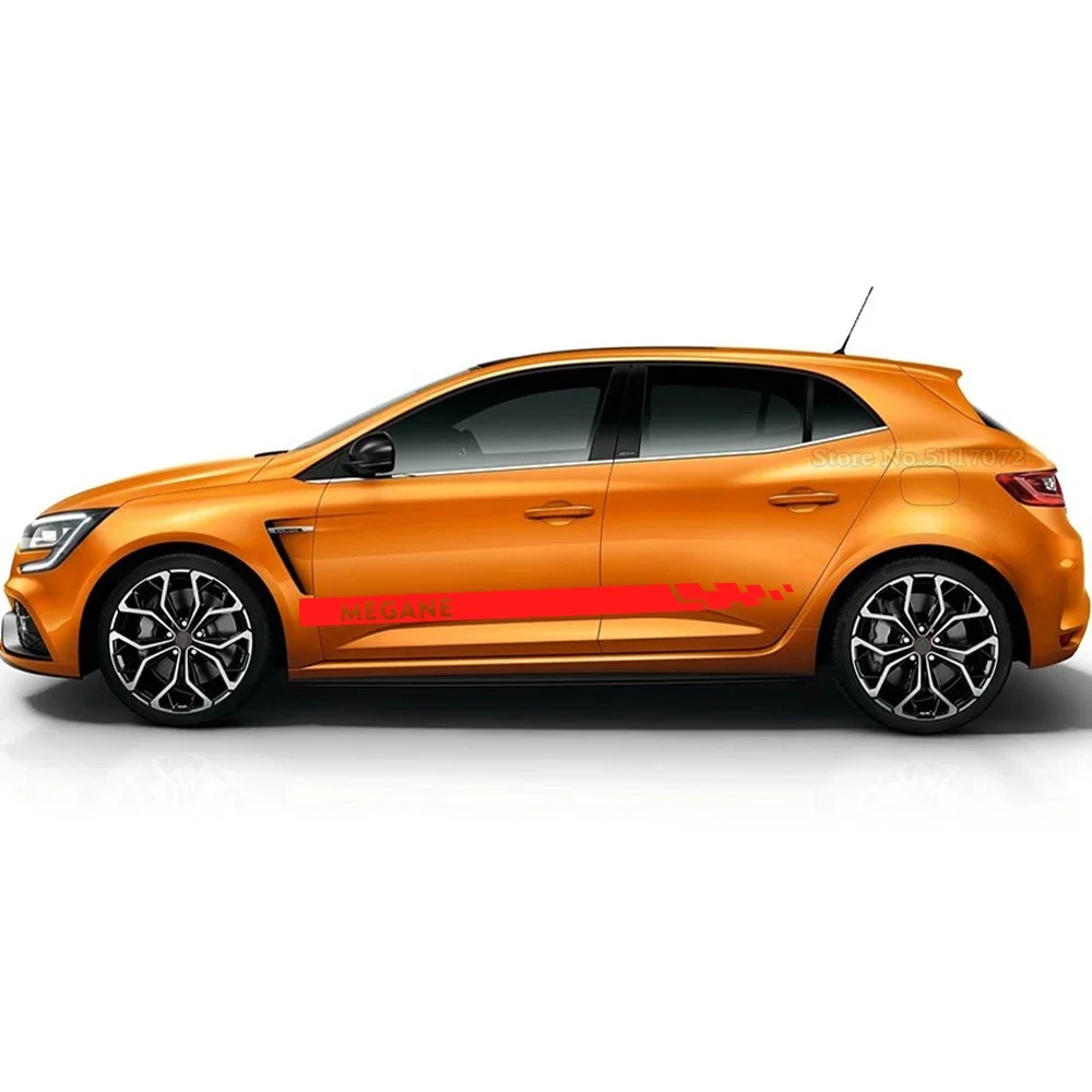 Фото Наклейки на двери автомобиля, полноразмерные наклейки-накладки для Renault Megane 2 3 4 2007-2013, спортивный тюнинг, декоративные, 2 шт. №4