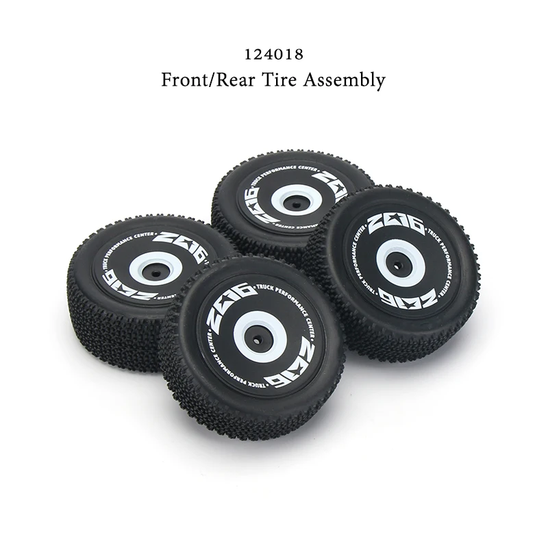 

WLtoys RC автомобильные запасные части 4WD 124018-1841 124018-1842 передняя/задняя шина в сборе комплект 1/12 Пластиковые оригинальные аксессуары