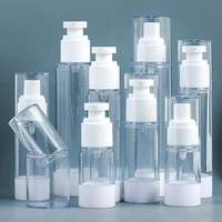 15ml 30ml 50ml 80ml 100ml plastic vacuum spray pump lotion refillable bottle travelling cosmetic packaging empty airless case