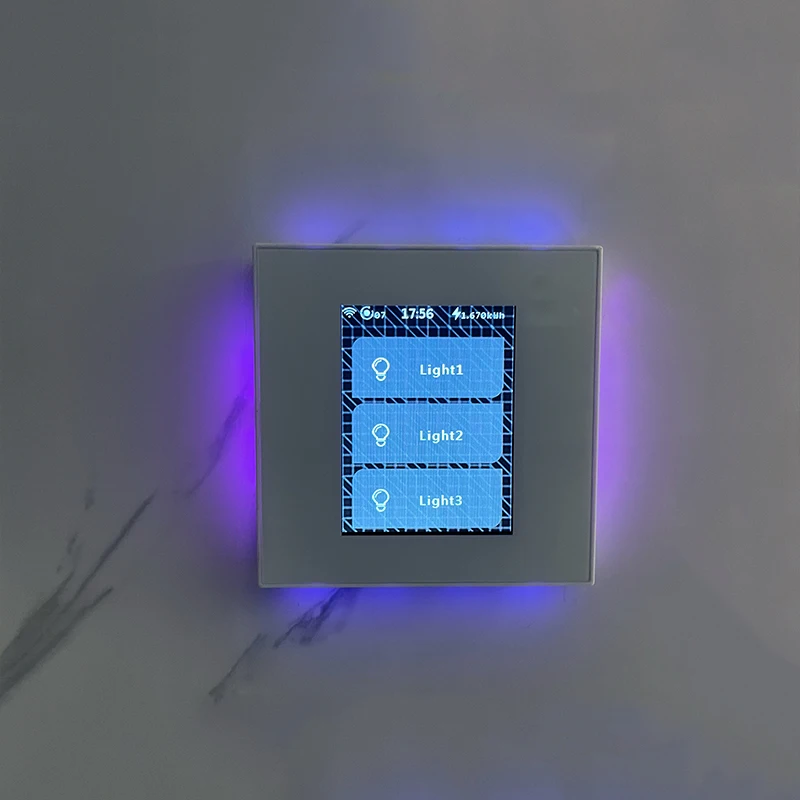 Автоматизация умного дома ЖК-дисплей Wi-Fi Mesh Голосовое управление Alexa Google Беспроводной электрический умный Wi-Fi Настенный сенсорный выключатель света Приложение Пульт дистанционного управления (art.: 3920d1e22dc0f) - 3920d1e22dc0f