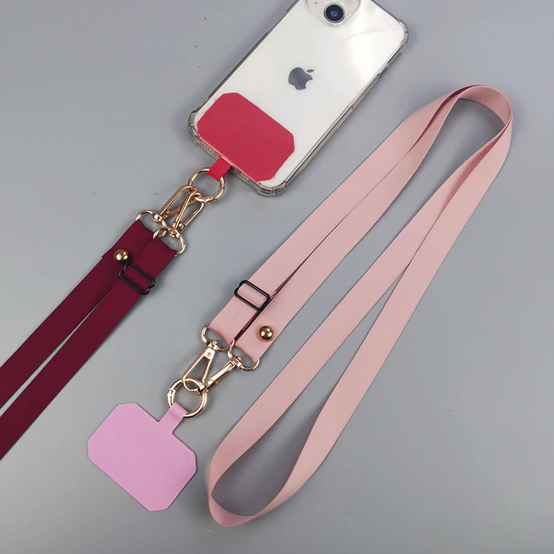 

Crossbody Adjustable Neck Adjustable Shoulder and Back Wide Belt Pendant Anti-loss Lanyard Fixed Clip Mobile Phone Lanyard