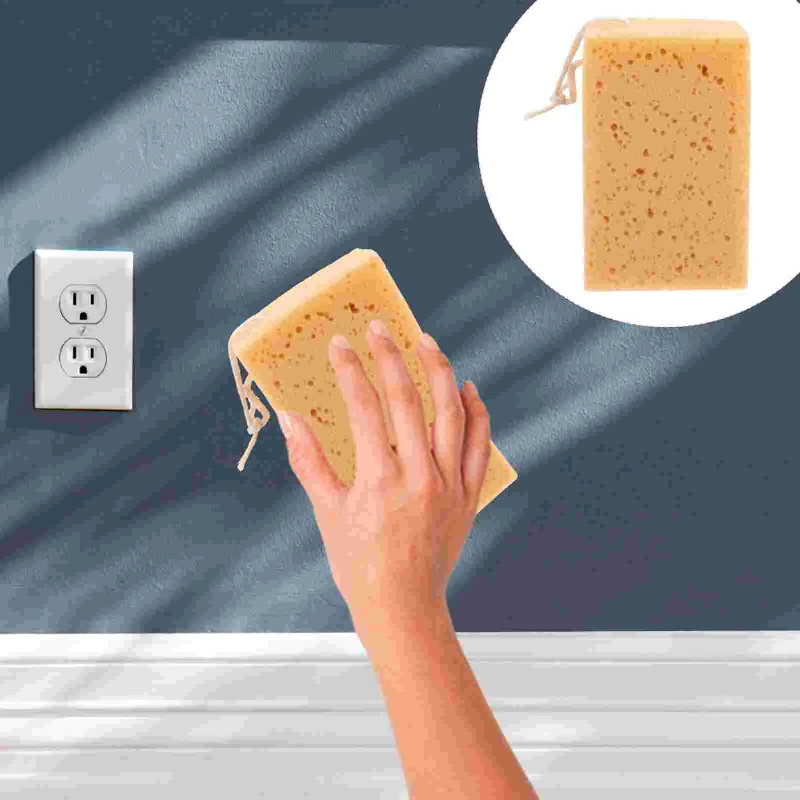 

3 Pcs Car Wash Sponge Knockdown Texture Sponge Wall Textured Repair Sponges Painting Drywall Thicken