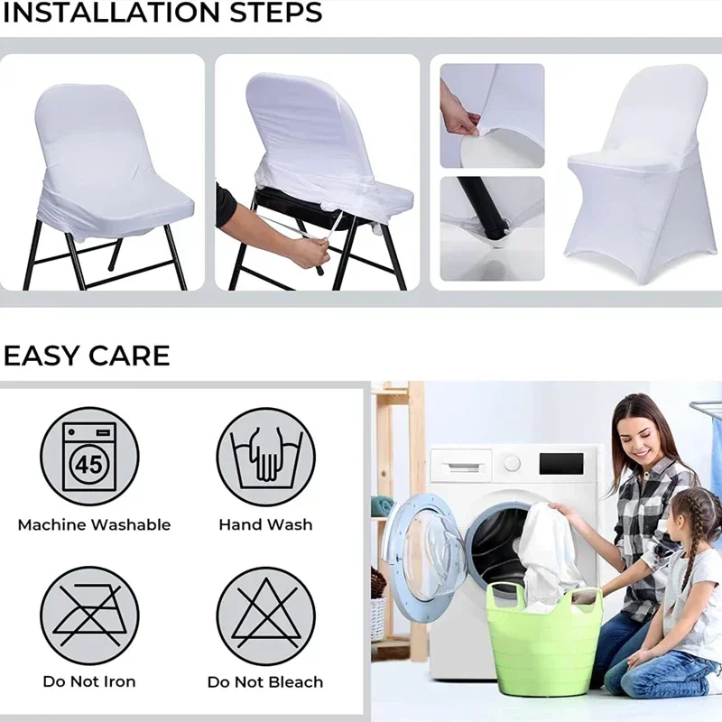 Однотонный флип-чехол стрейчевый чехол для свадебного банкета искусственный