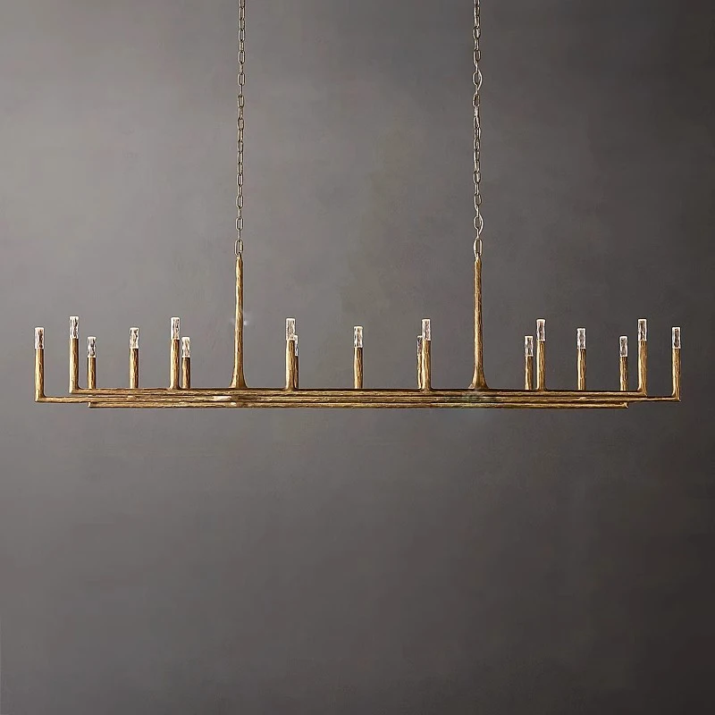 Винтажная американская старая дерево 18-го века латунная черная светодиодная