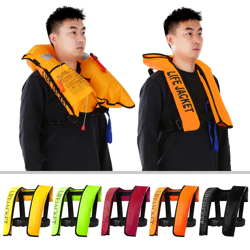 

Auto Inflatable Life Jacket Life Vest Safety Float Suit Water Sports Kayaking Fishing Surfing Canoeing Survival Jacket New