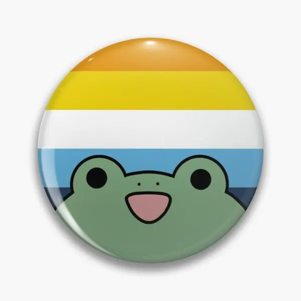Aroace флаг гордость лягушка настраиваемая мягкая булавка для пуговиц Милая