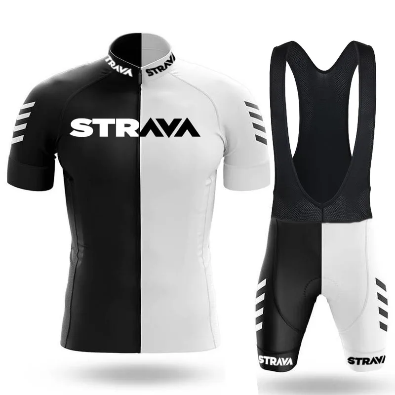 

STRAVA Men's Cycling Jacket Bikes Mtb Clothes 2021 Shirt Road Bike Bib Jersey Pro 2022 Mens Pants Gel Clothing Man Team Costume
