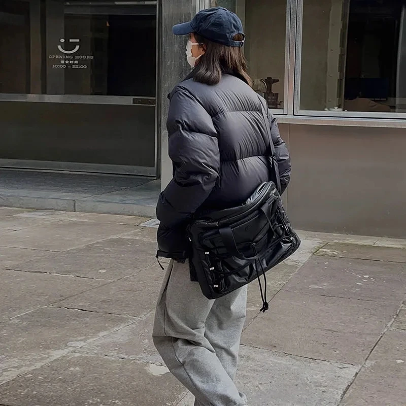 Short down jacket women's 2022 winter new small loose small cotton-padded clothes cotton-padded jacket bread clothing