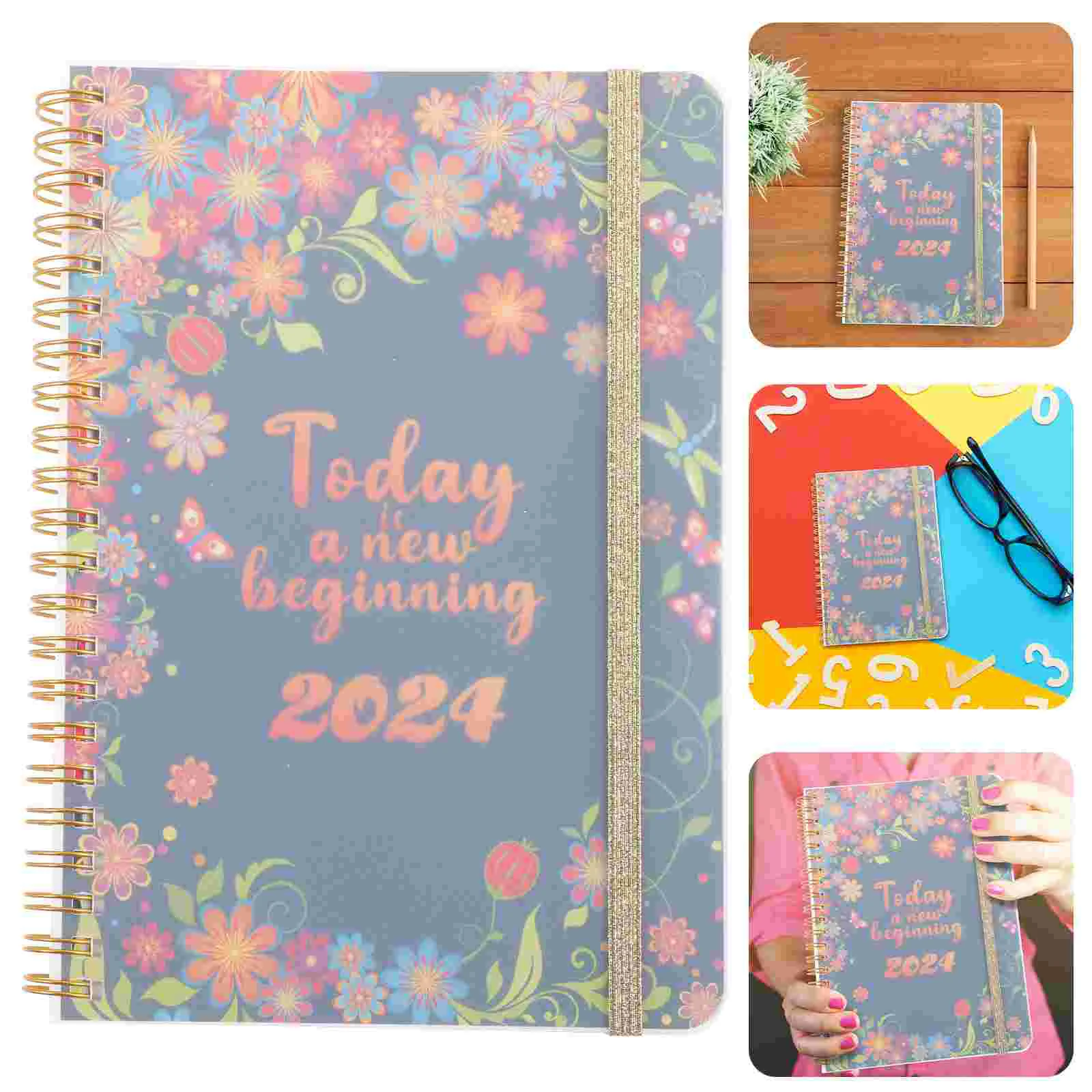

Note Pads Teacher Planner 2024-2026 Academic Year Portable Books Course Convenient Daily Household Organizer Writing Work