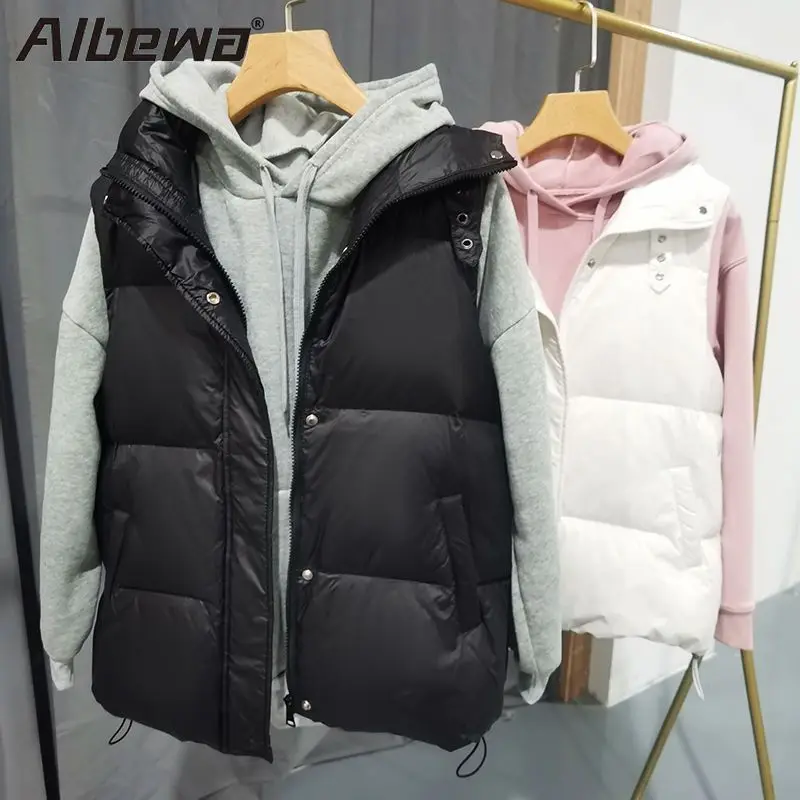 

Жилет женский зимний с воротником-стойкой, без рукавов