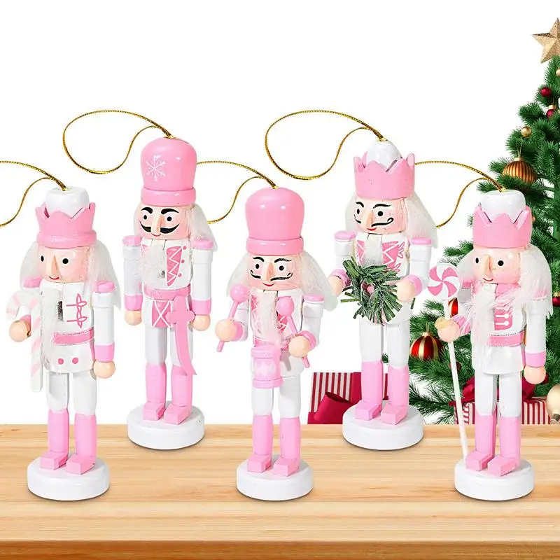 

Nutcracker Christmas Hangings Ornaments Tree Hangings Nutcracker Decorative Pendants Wooden Christmas Tree Decorations 12.5cm