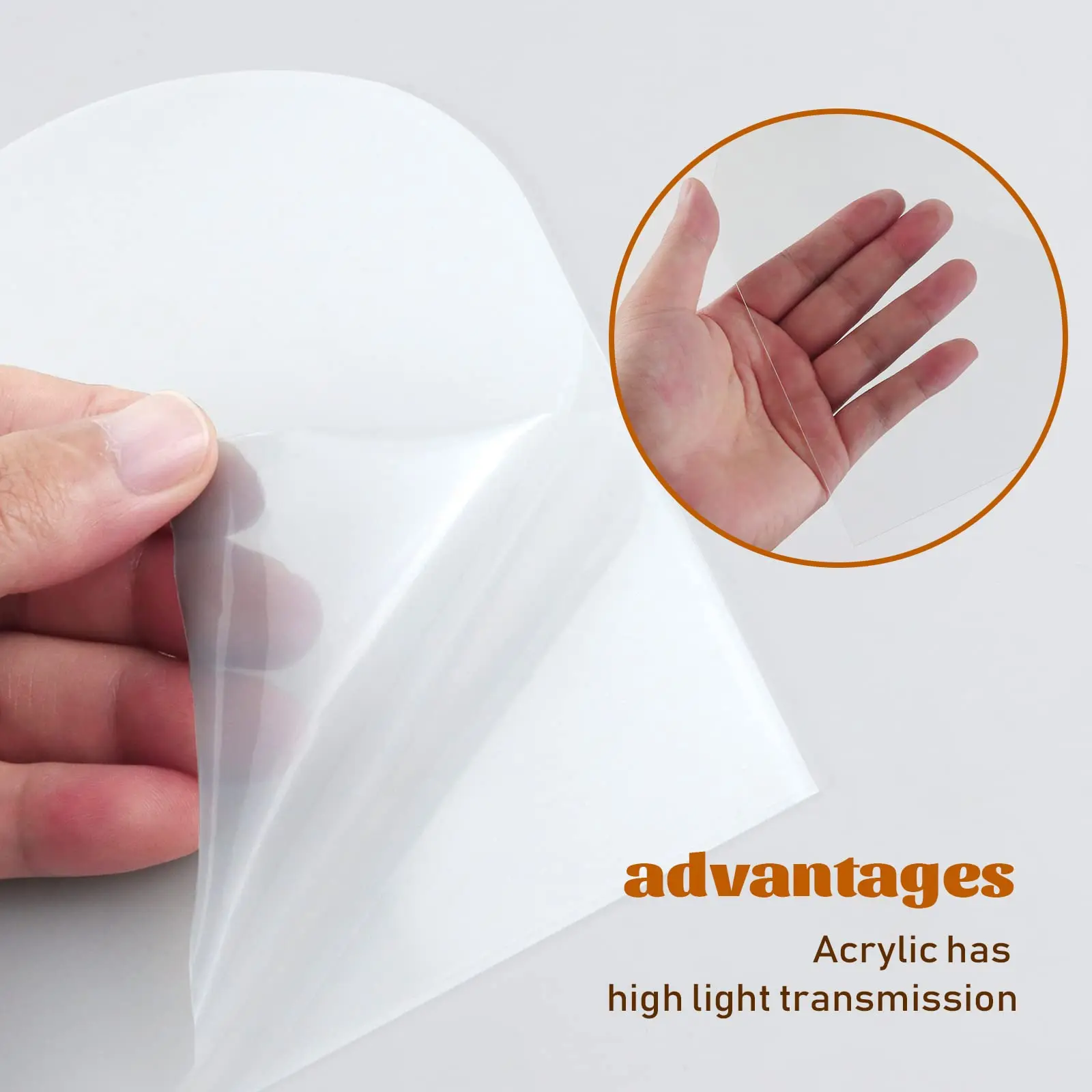 12 шт./набор прозрачные акриловые знаки с деревянной подставкой