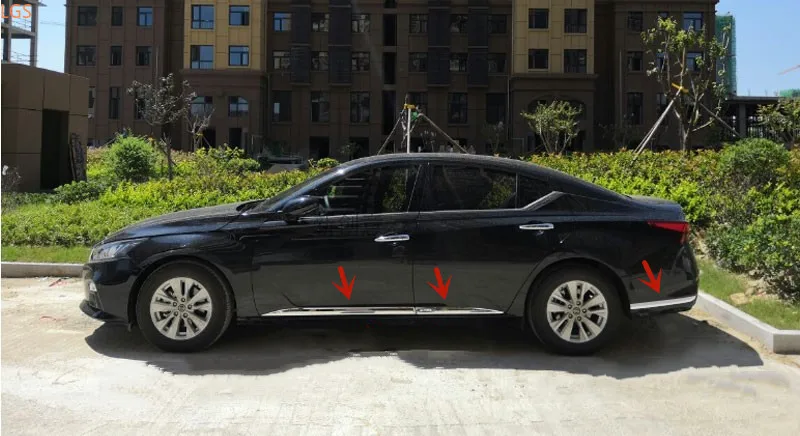 

Для Nissan ALTIMA 2017-2020, декоративная полоса из нержавеющей стали для кузова автомобиля, отделка кузова, защита от царапин, автомобильные аксессуа...