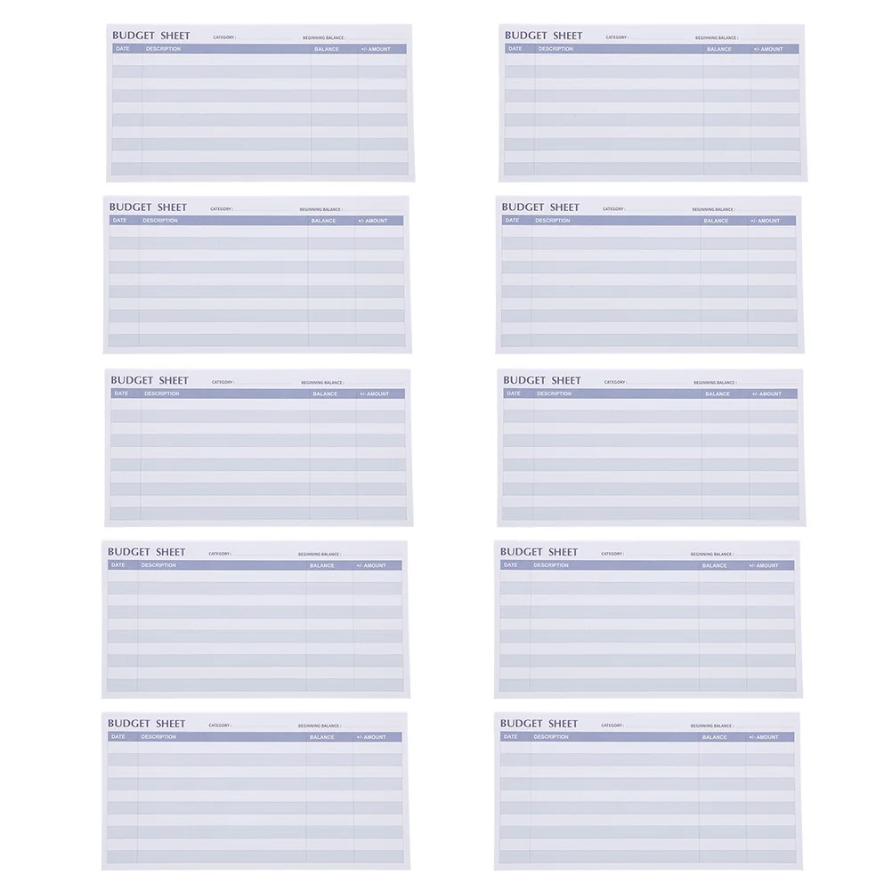 

18pcs Convenient Creative Simple Budget Planners Budget Sheets for School Office