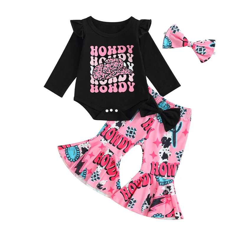 

2 шт./комплект, Детский комбинезон с оборками, с коровьим принтом