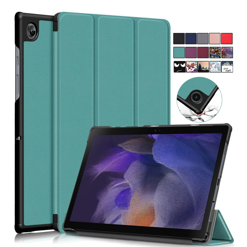 

For Samsung Galaxy Tab A8 2021 Smart Case Wi-Fi SM-X200 LTE SM-X205 Folding Stand Cover for Samsung Tab A8 10.5" Hard Back Shell