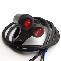 22mm 78 motorcycle handlebar switch button 12v waterproof control switch button with led light