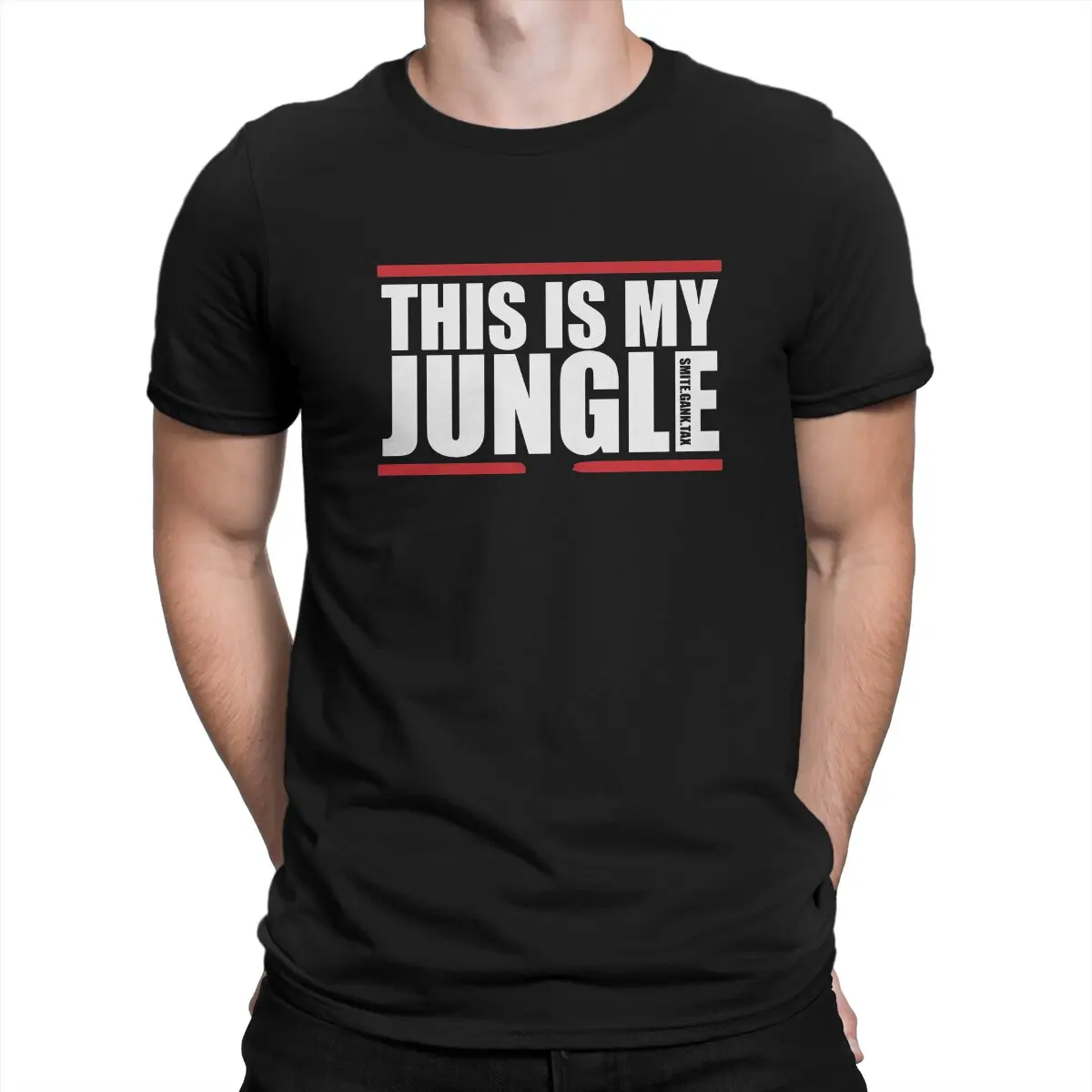 

Футболка мужская с надписью «League of Legends», рубашка из полиэстера с надписью «This Is My Jungle», винтажная Альтернативная летняя уличная одежда в стиле Харадзюку