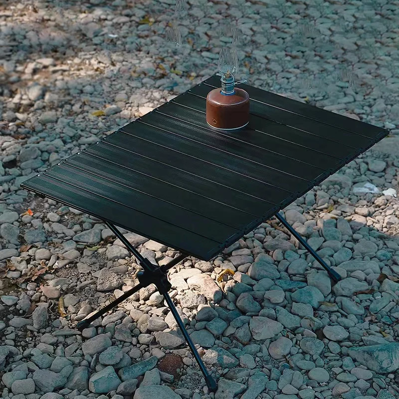 

ROCKBROOK Portable Foldable Camping Furniture Table Aluminum Collapsible Foldable Camp Table