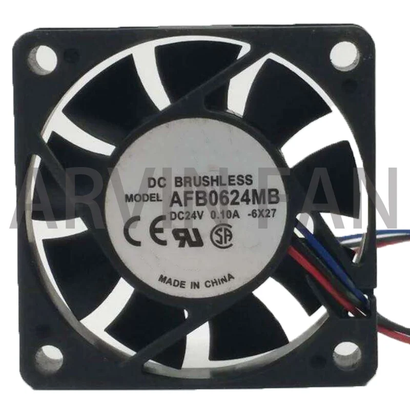Новый AFB0624MB 6015 6cm 60mm охлаждающий вентилятор 24V 0.10A 60*60*15mm