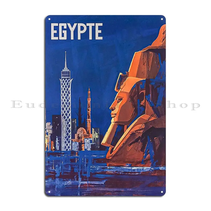 Винтажный египетский металлический знак таблички для вечеринки