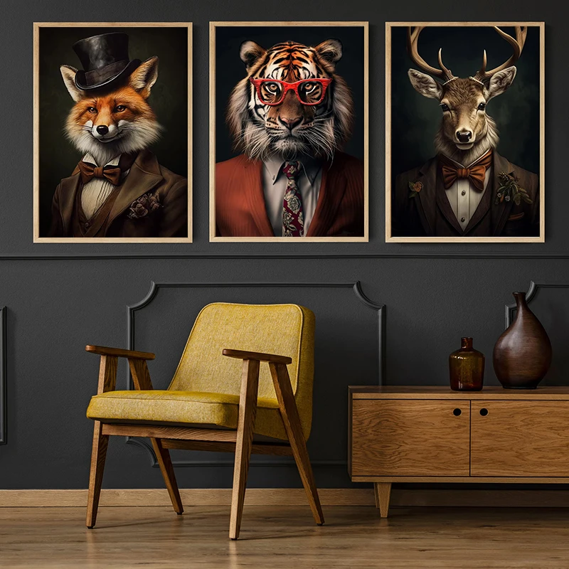Картина на холсте с изображением животных