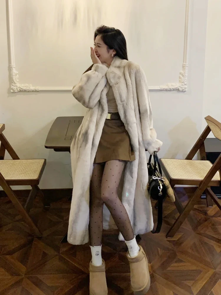 Защита окружающей среды Меховая верхняя одежда Женская 2024 Осень и зима Новая