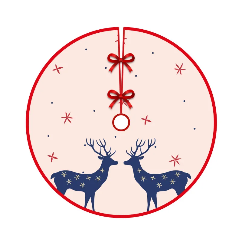 Юбка на рождественскую елку снежинка узор Санта-Клауса юбки декоративный низ