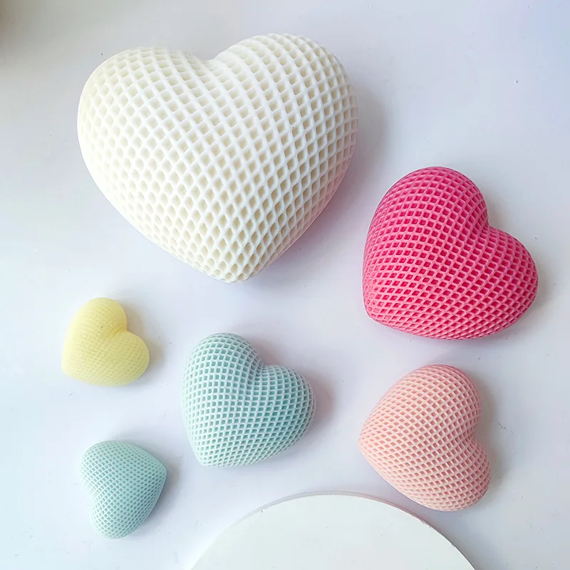 

3D Woven Love Silicone Mold Love Resin Candle Mold Mousse Cake Aromatherapy Candle Mold Chocolate Pastry Baking Mold