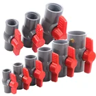 Шаровой кран из ПВХ, с резьбой и гнездом, 1 шт., 12  2 дюйма