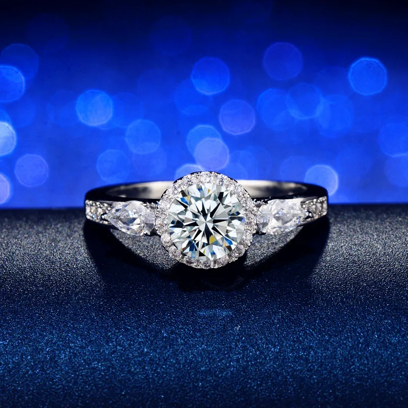 

CREM04 Fashion Luxury full Crystal Ring For Women's Eight Heart Eight Arrow Ring Jewelry Wedding Ring Christmas gifts