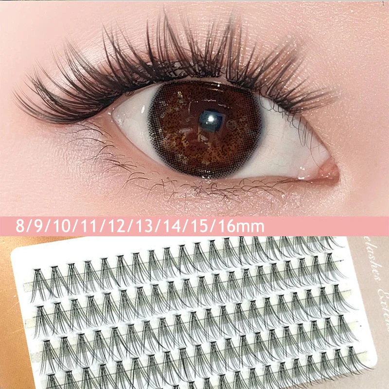 

100 Cluster Professional Makeup Individual EyeLashes Grafting False Eyelashes Natural Faux Mink DIY Eye Makeup Women Beauty